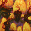 Grove of the Burnwillows // Grove of the Burnwillows (AZNR-034) - Zendikar Rising Art Series (Borderless)