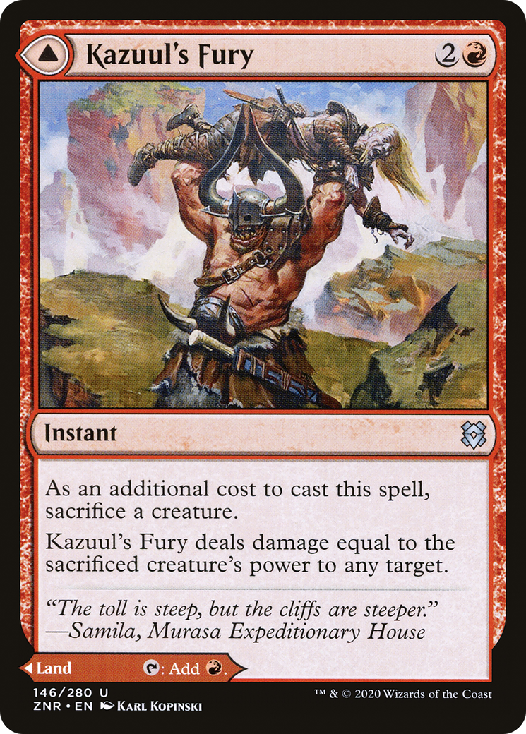 Kazuul's Fury (ZNR-146) - Zendikar Rising Foil
