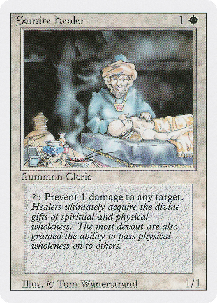 Samite Healer (3ED-) - Revised Edition