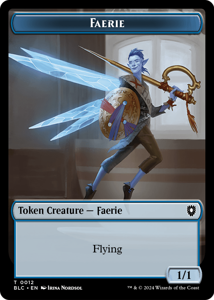 Faerie (TBLC-012) - Bloomburrow Commander Tokens Foil