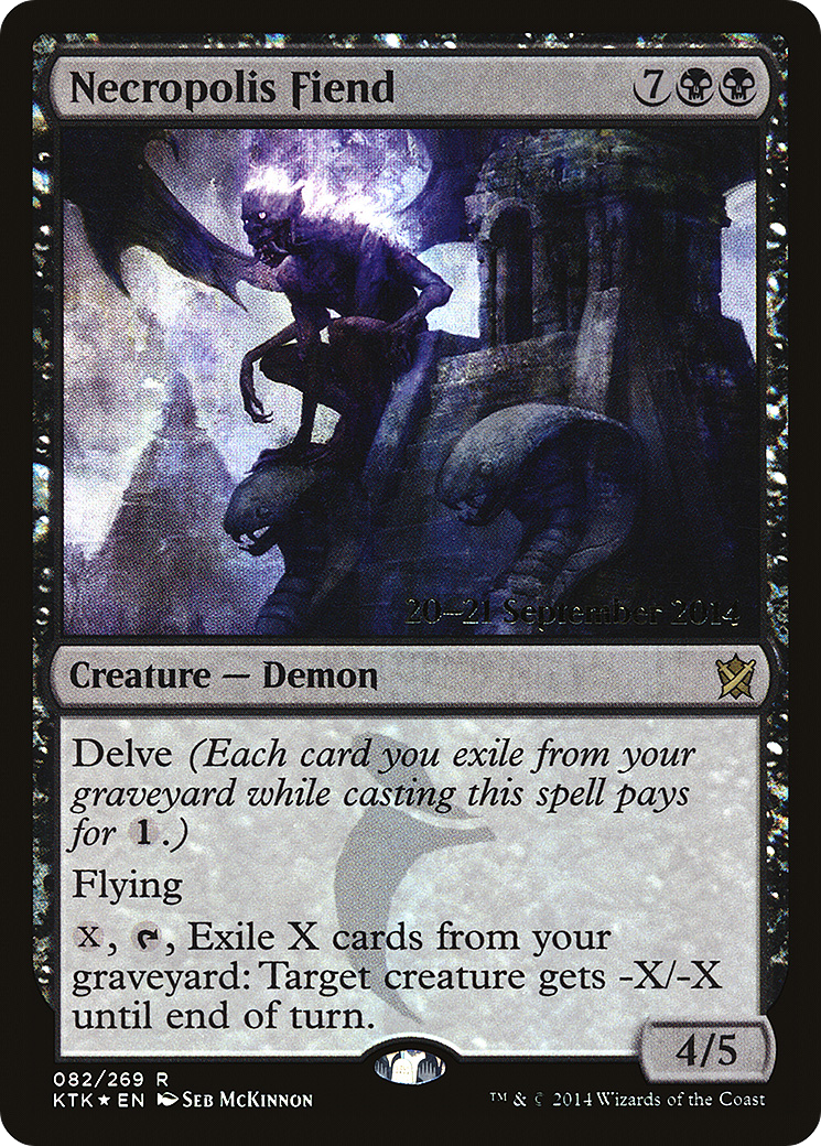 Necropolis Fiend (PRE-082) - Khans of Tarkir Promos Foil
