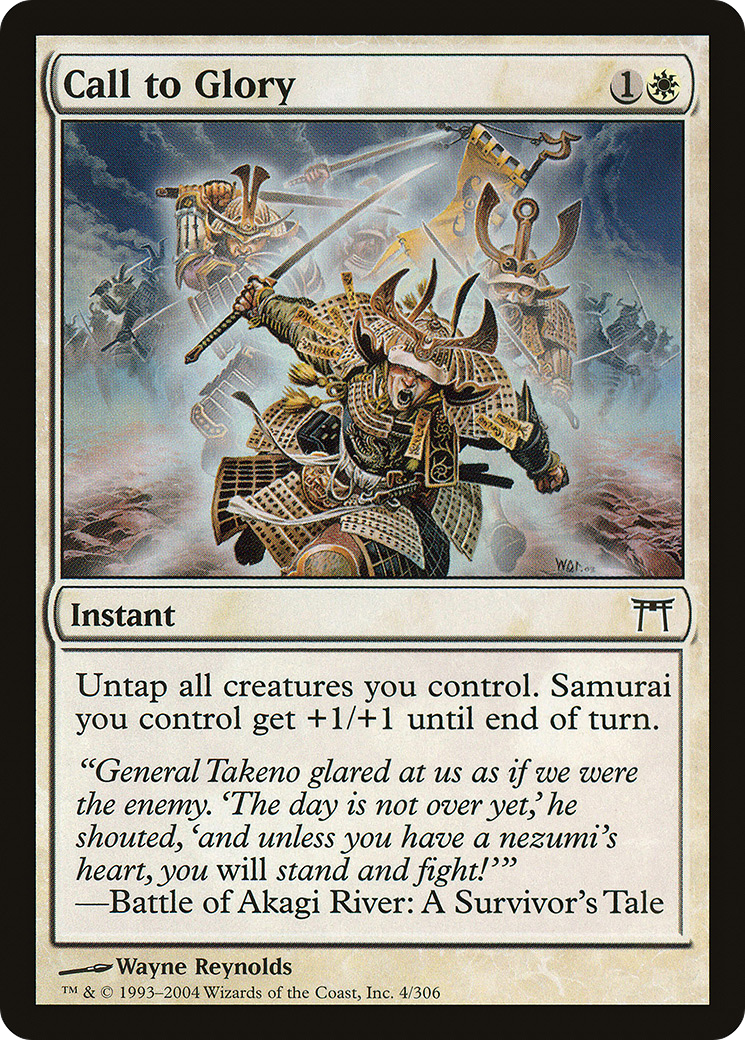 Call to Glory (CHK-004) - Champions of Kamigawa Foil