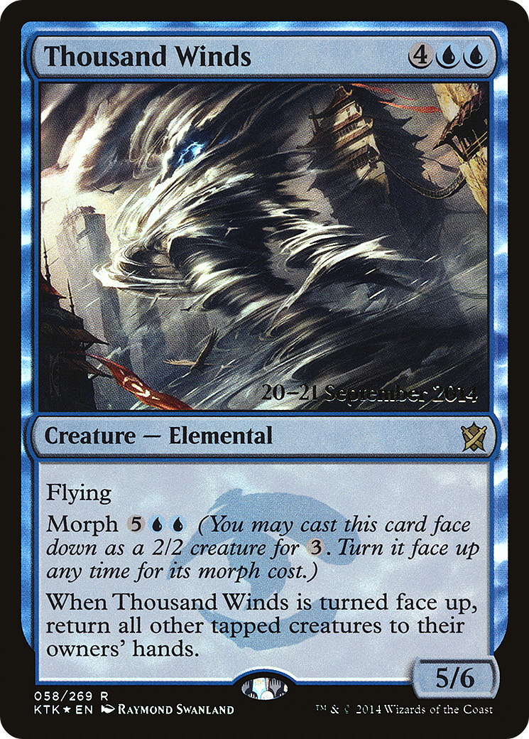 Thousand Winds (PRE-058) - Khans of Tarkir Promos Foil