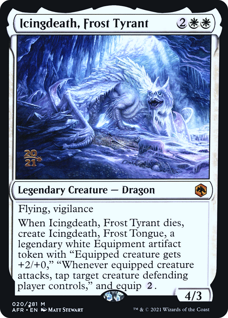 Icingdeath, Frost Tyrant (PRE-020) - Adventures in the Forgotten Realms Promos Foil