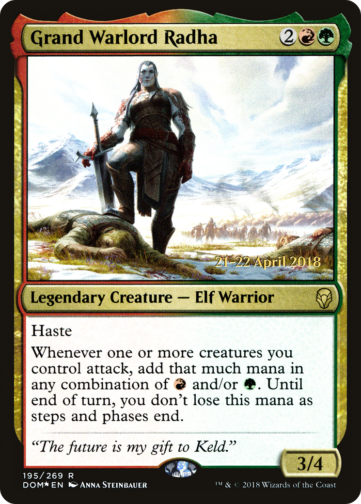 Grand Warlord Radha (PRE-195) - Dominaria Promos Foil