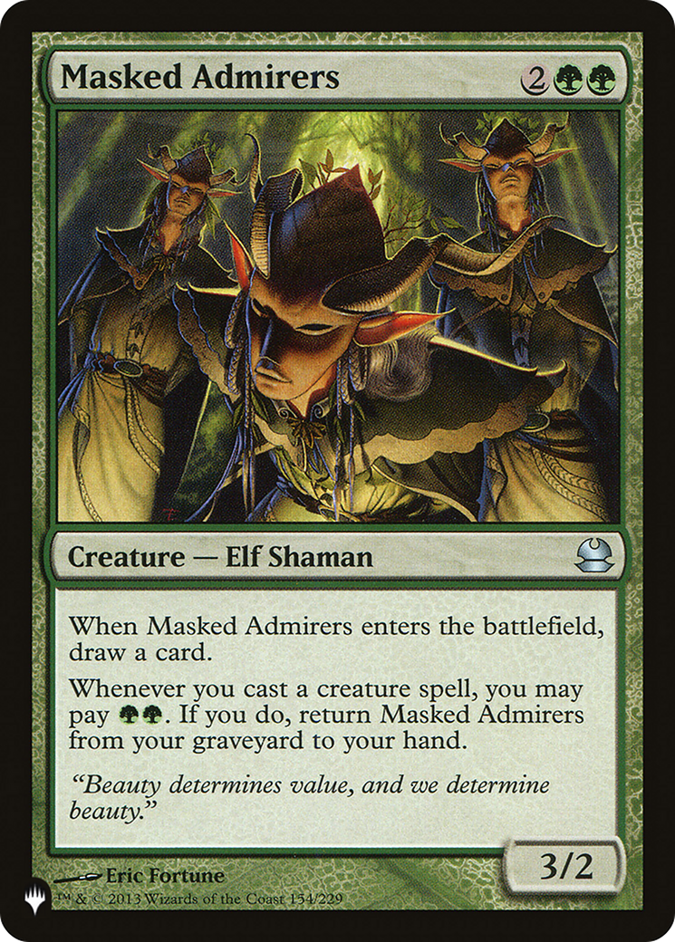 Masked Admirers (LIST-154/229) - The List