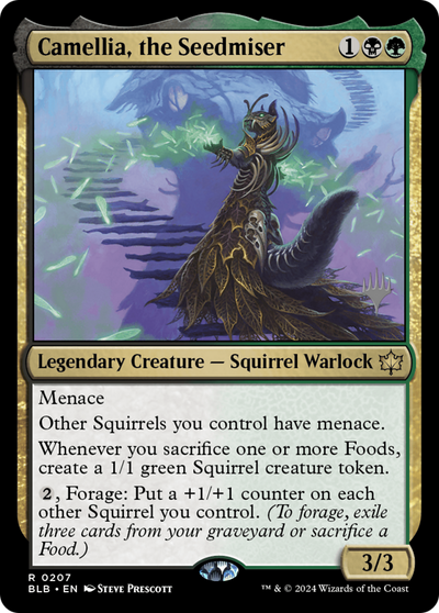 Camellia, the Seedmiser (PPBLB-207) - Bloomburrow Promos