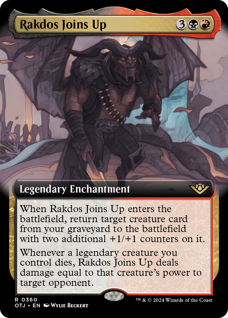 Rakdos Joins Up (Extended Art) (OTJ-360) - Outlaws of Thunder Junction: (Extended Art) Foil