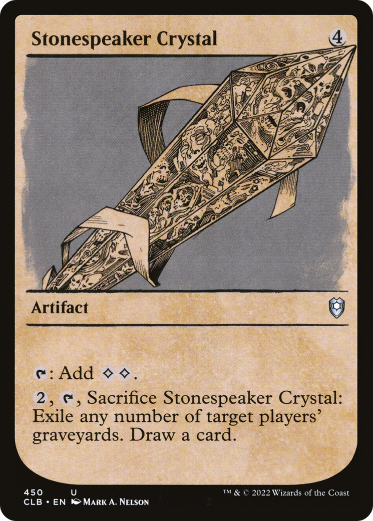Stonespeaker Crystal (Showcase) (CLB-450) - Commander Legends: Battle for Baldur's Gate: (Showcase)
