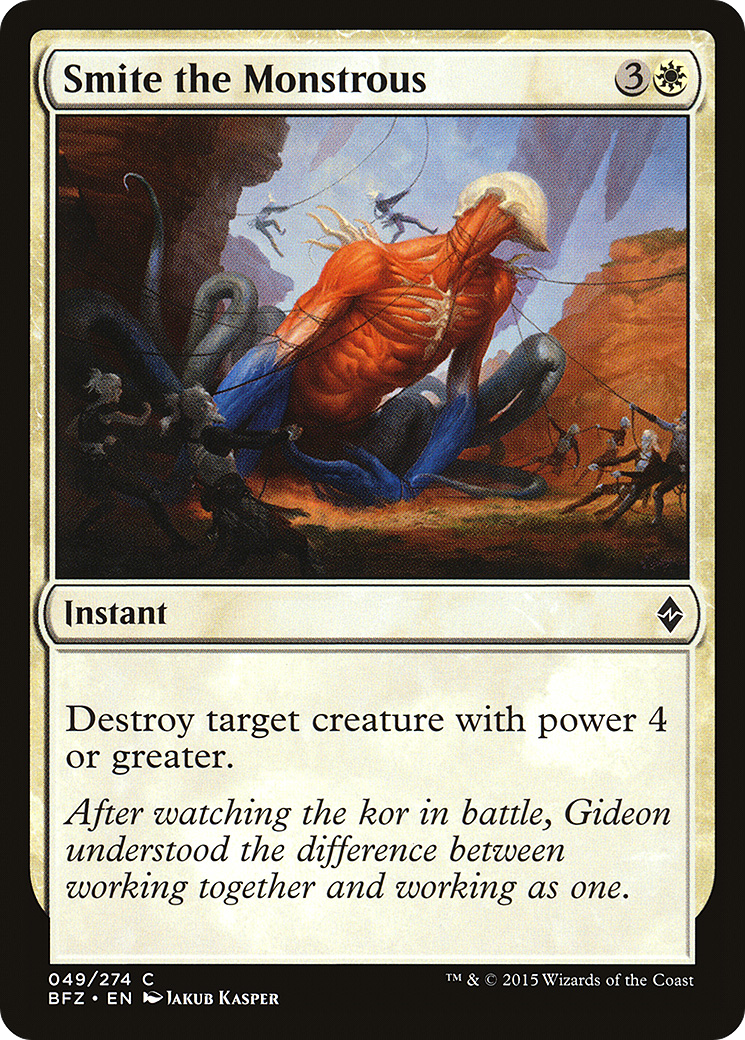 Smite the Monstrous (BFZ-049) - Battle for Zendikar