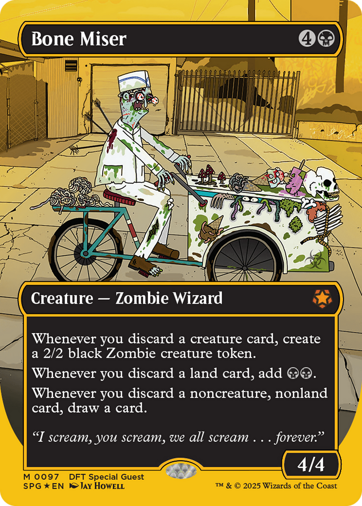 Bone Miser (Borderless) (First-Place Foil) (SPG-097) - Special Guests (Borderless) Foil