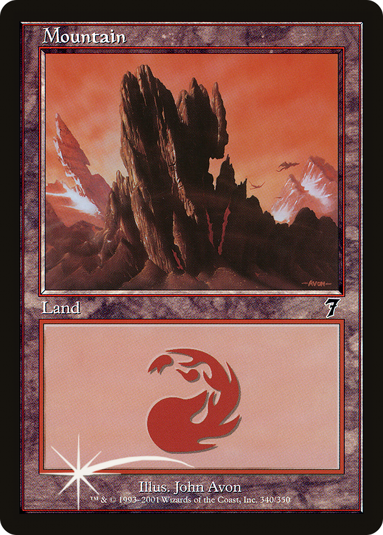 Mountain (340) (7ED-340) - 7th Edition Foil