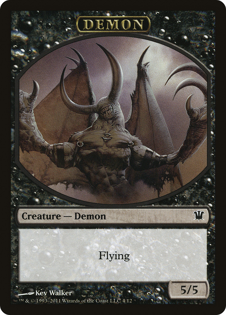 Demon Token (ISD-004) - Innistrad Tokens