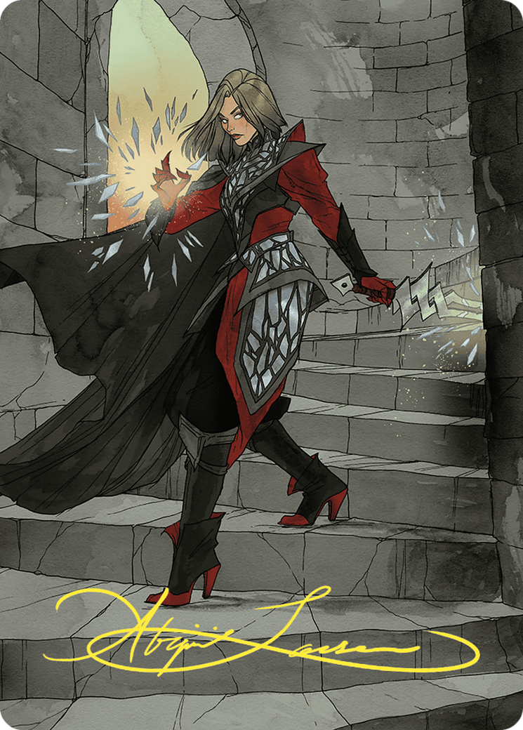 Rowan, Scion of War // Rowan, Scion of War (AWOE-059) - Wilds of Eldraine Art Series (Borderless) Foil