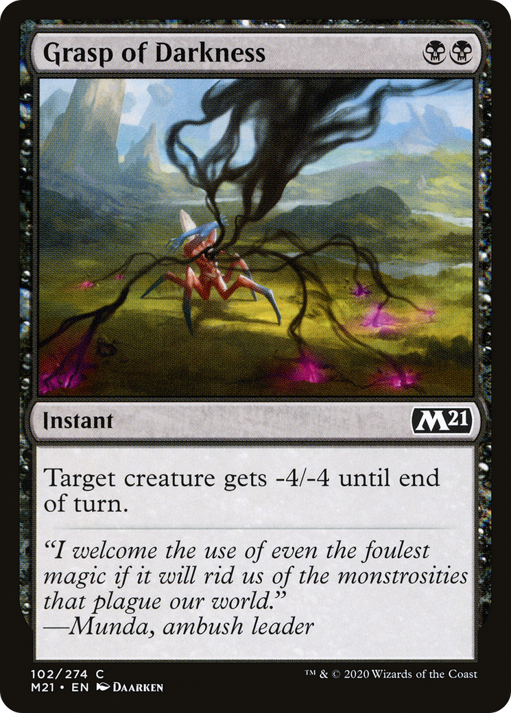 Grasp of Darkness (M21-102) - Core Set 2021 Foil