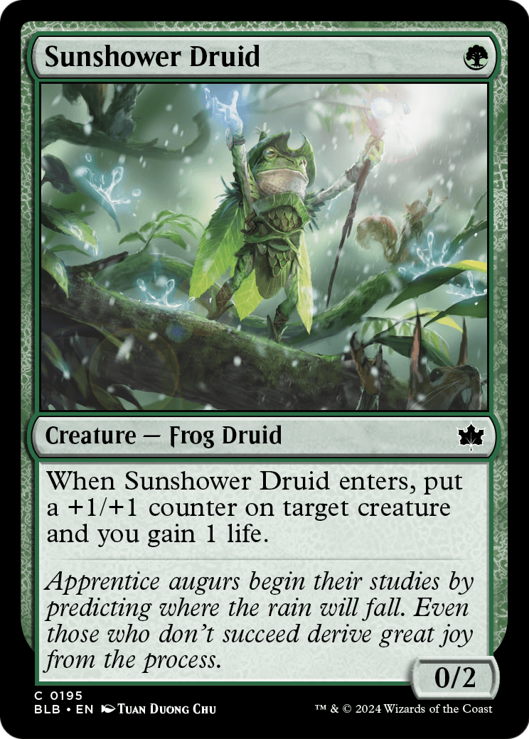 Sunshower Druid (BLB-195) - Bloomburrow