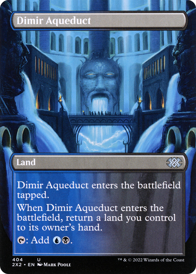 Dimir Aqueduct (Borderless) (2X2-404) - Double Masters 2022 (Borderless) Foil