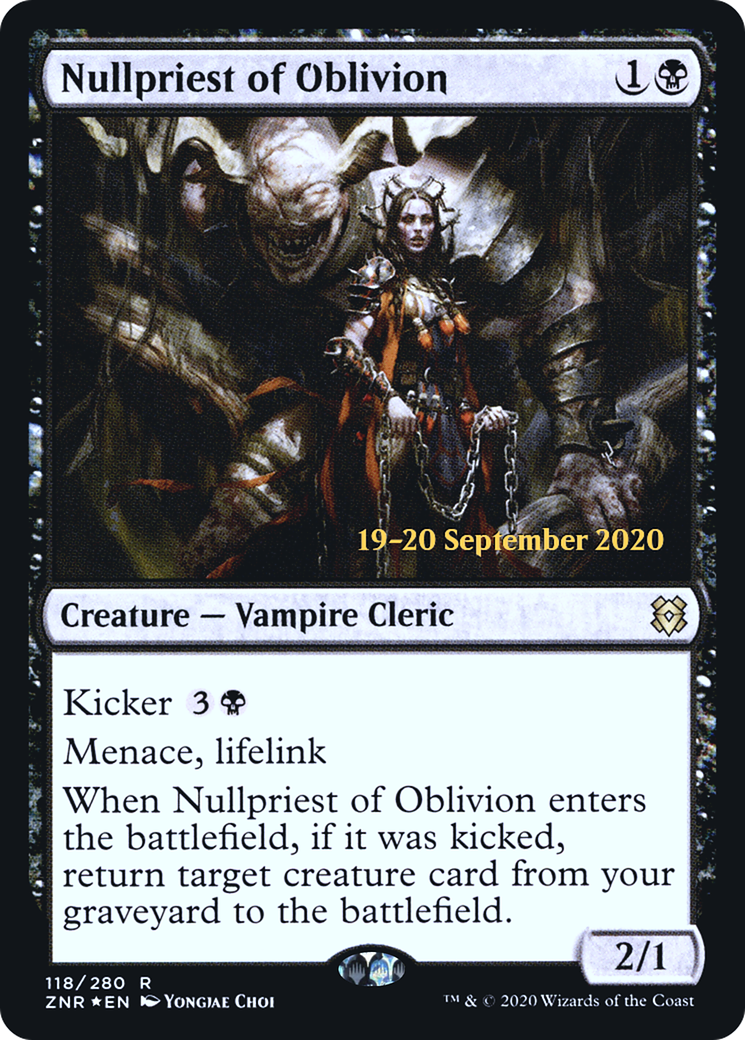 Nullpriest of Oblivion (PRE-118) - Zendikar Rising Promos Foil