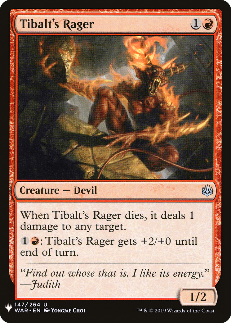 Tibalt's Rager (LIST-WAR-147) - The List