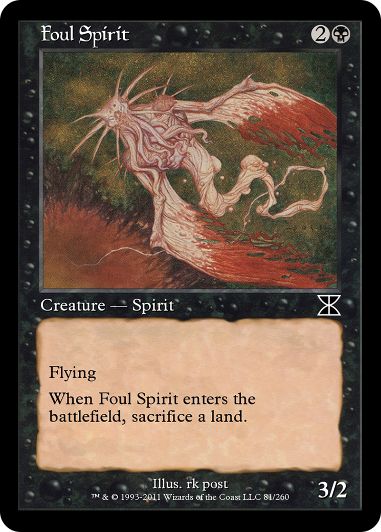 Foul Spirit (ME4-081) - Masters Edition IV Foil