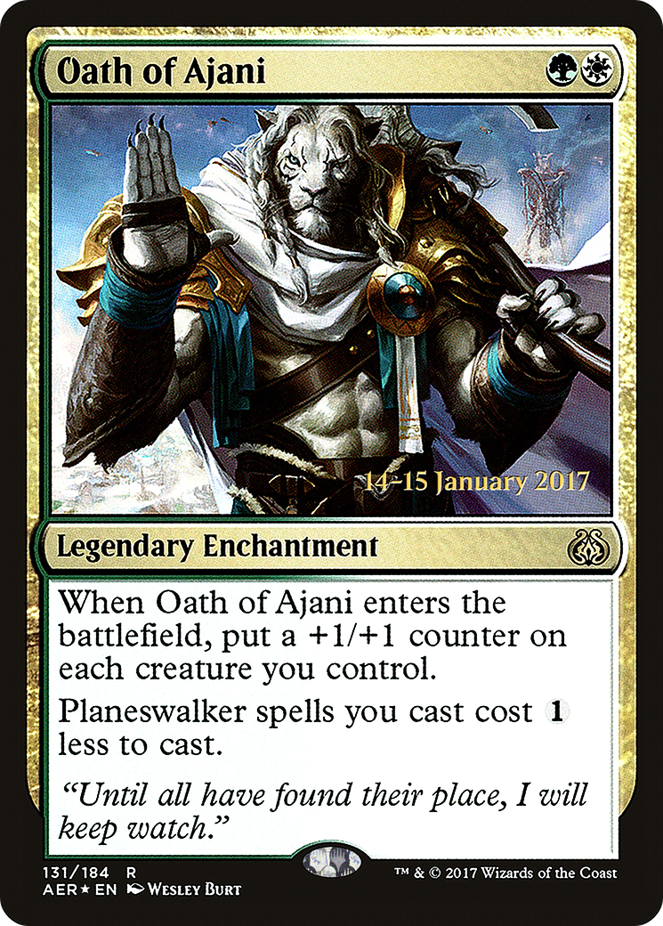 Oath of Ajani (PRE-131) - Aether Revolt Promos Foil