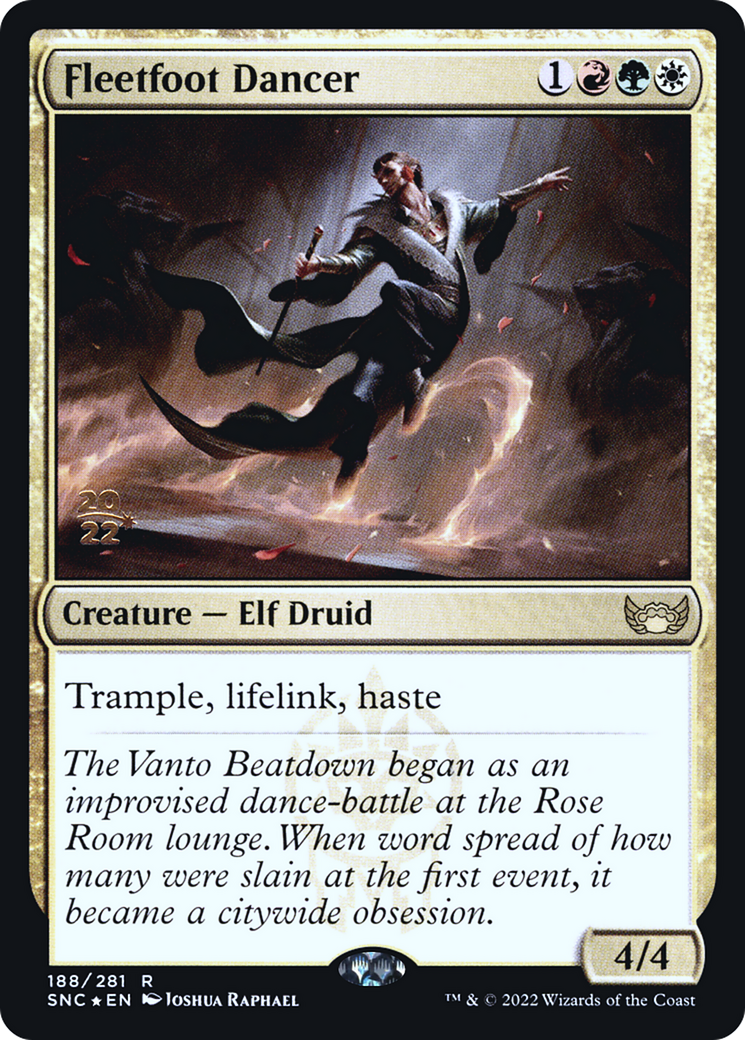Fleetfoot Dancer (PRE-188) - Streets of New Capenna Promos Foil