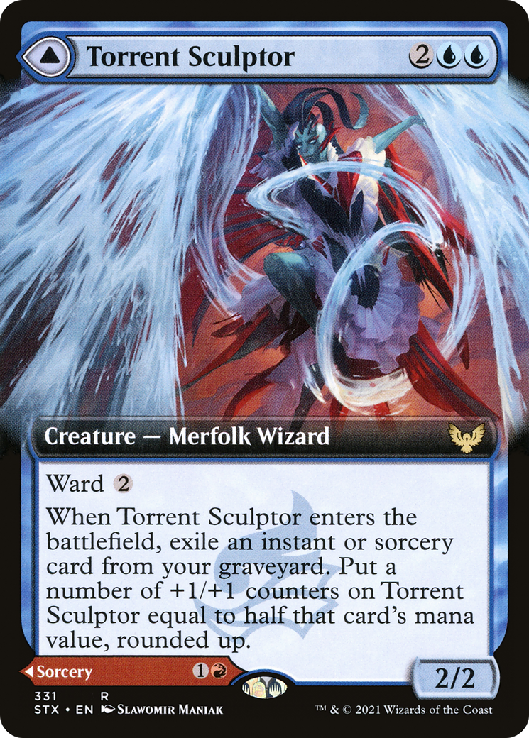 Torrent Sculptor (Extended Art) (STX-331) - Strixhaven: School of Mages: (Extended Art)