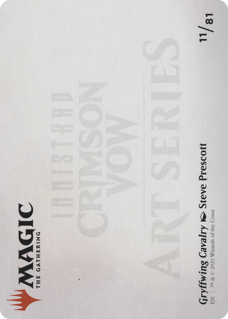 Gryffwing Cavalry // Gryffwing Cavalry (AVOW-011) - Crimson Vow Art Series (Borderless)