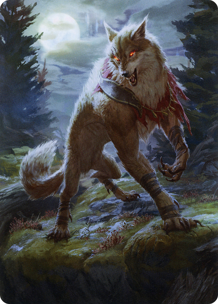 Arlinn, the Moon's Fury // Arlinn, the Moon's Fury (AMID-002) - Midnight Hunt Art Series (Borderless)
