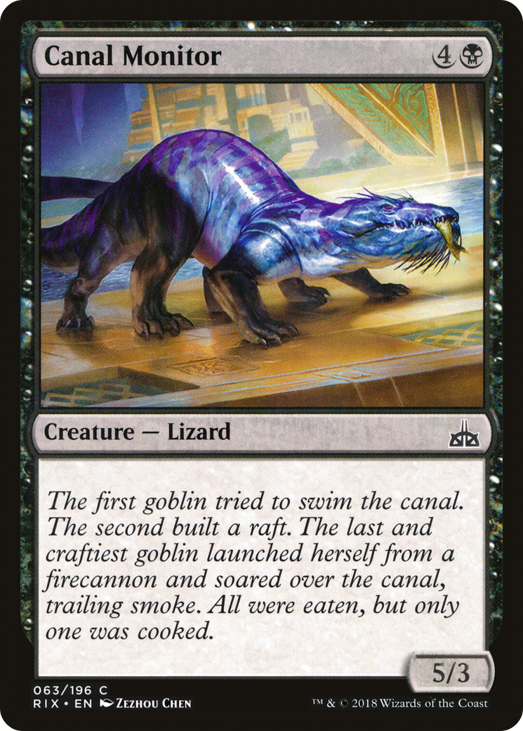 Canal Monitor (RIX-063) - Rivals of Ixalan Foil