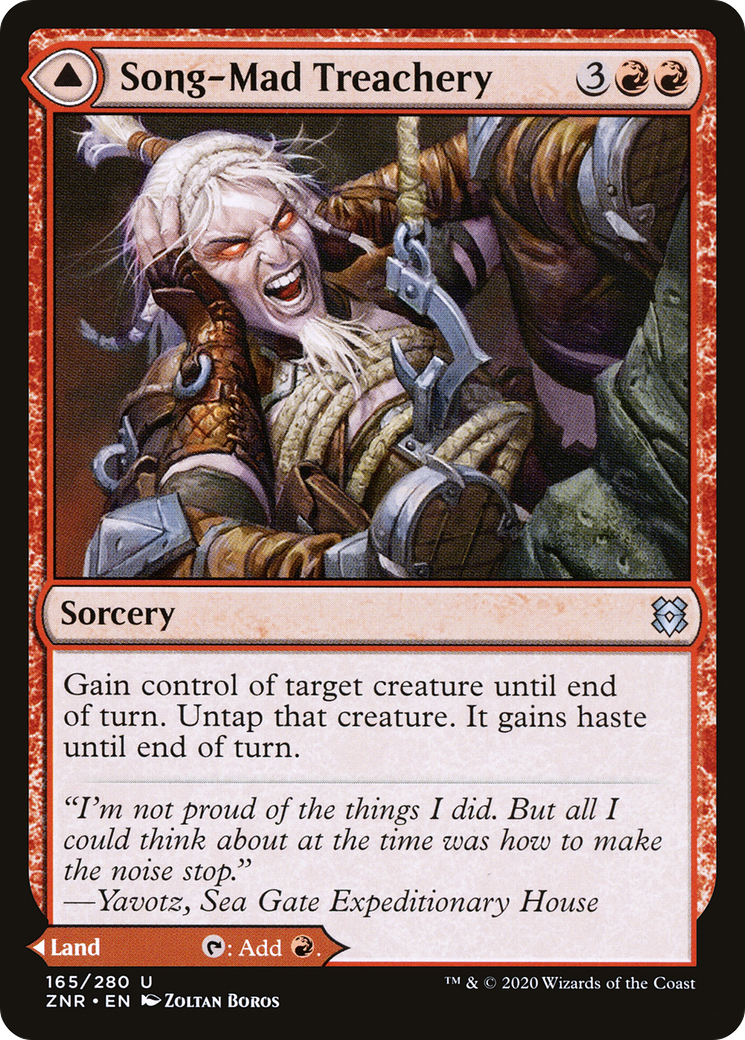 Song-Mad Treachery (ZNR-165) - Zendikar Rising Foil
