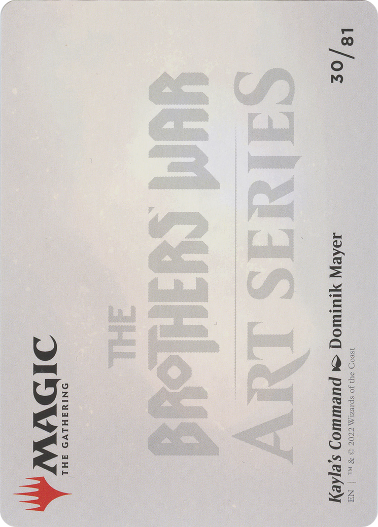 Kayla's Command // Kayla's Command (ABRO-030) - The Brothers' War Art Series (Borderless)