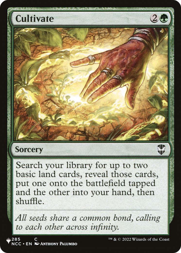 Cultivate (NCC) (LIST-285/093) - The List