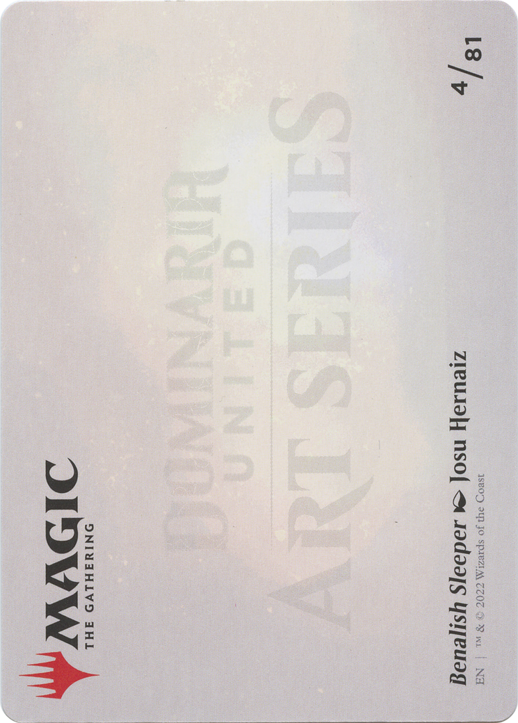 Benalish Sleeper // Benalish Sleeper (ADMU-004) - Dominaria United Art Series (Borderless) Foil