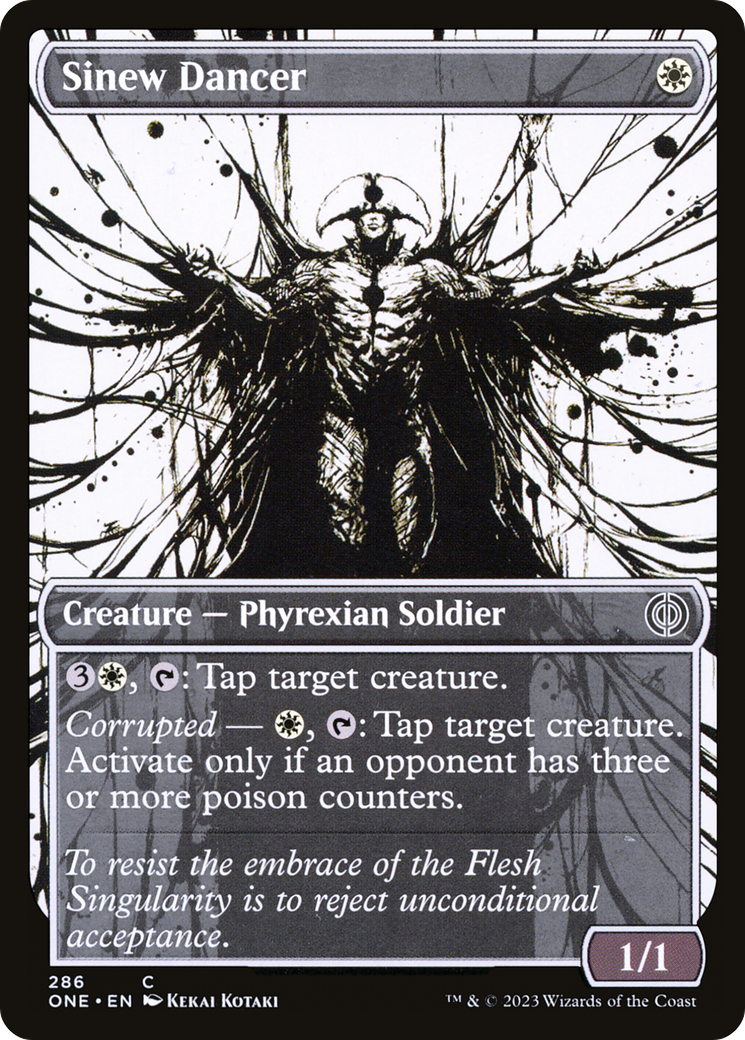 Sinew Dancer (Showcase) (ONE-286) - Phyrexia: All Will Be One: (Showcase) Foil