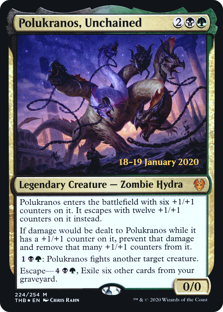 Polukranos, Unchained (PRE-224) - Theros Beyond Death Promos Foil