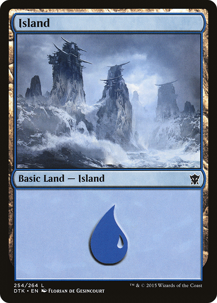 Island (254) (DTK-254) - Dragons of Tarkir Foil