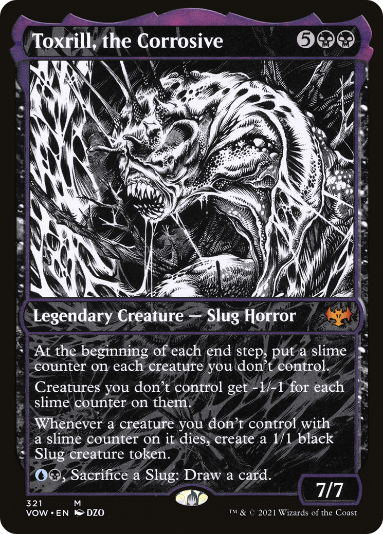Toxrill, the Corrosive (Showcase) (VOW-321) - Innistrad: Crimson Vow: (Showcase) Foil