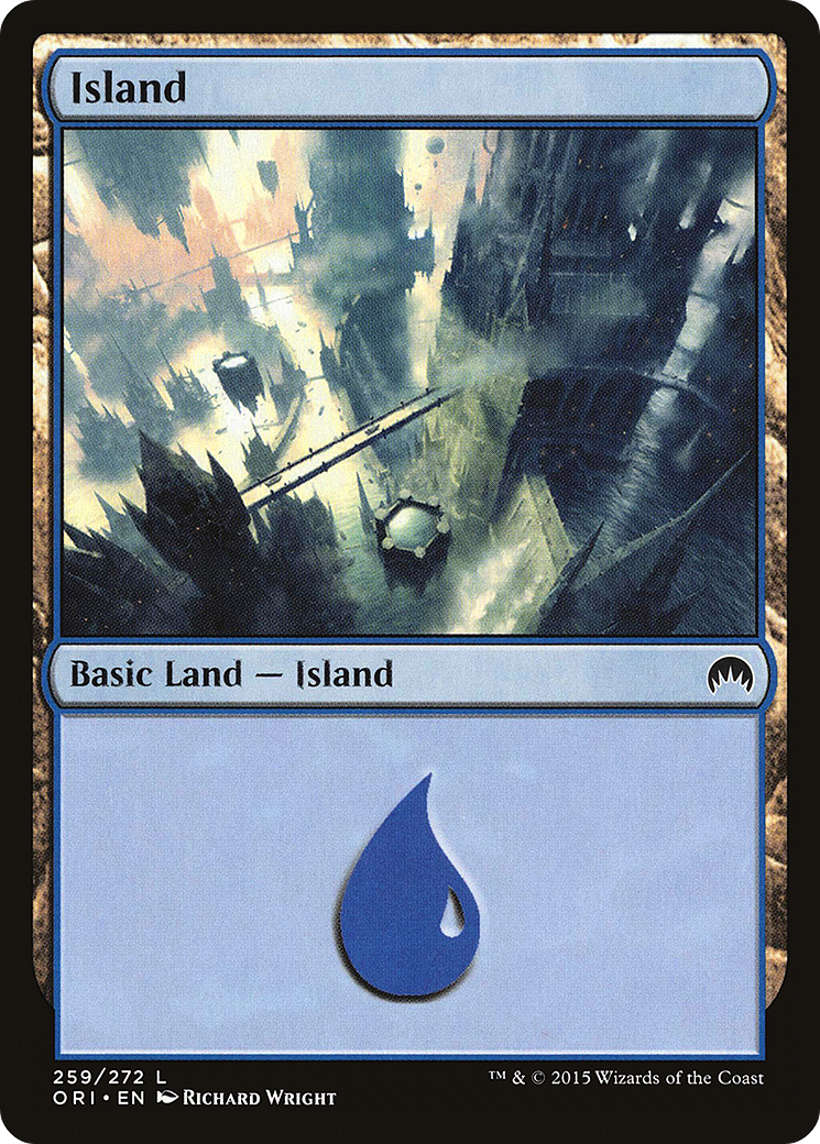 Island (259) (ORI-259) - Magic Origins Foil