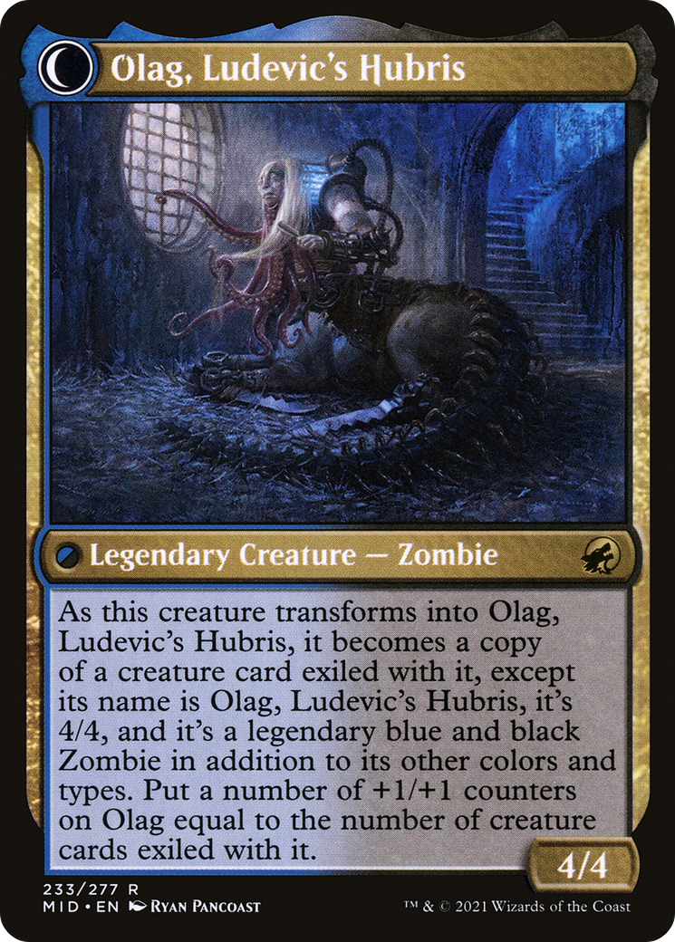 Ludevic, Necrogenius (MID-233) - Innistrad: Midnight Hunt: (Double Faced Transform) Foil