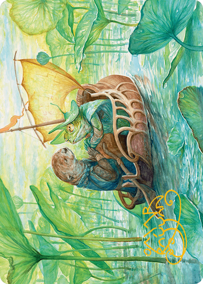 Run Away Together // Run Away Together (ABLB-011) - Bloomburrow Art Series (Borderless) Foil