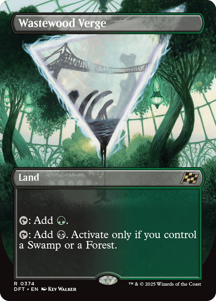 Wastewood Verge (Borderless) (DFT-374) - Aetherdrift (Borderless) Foil