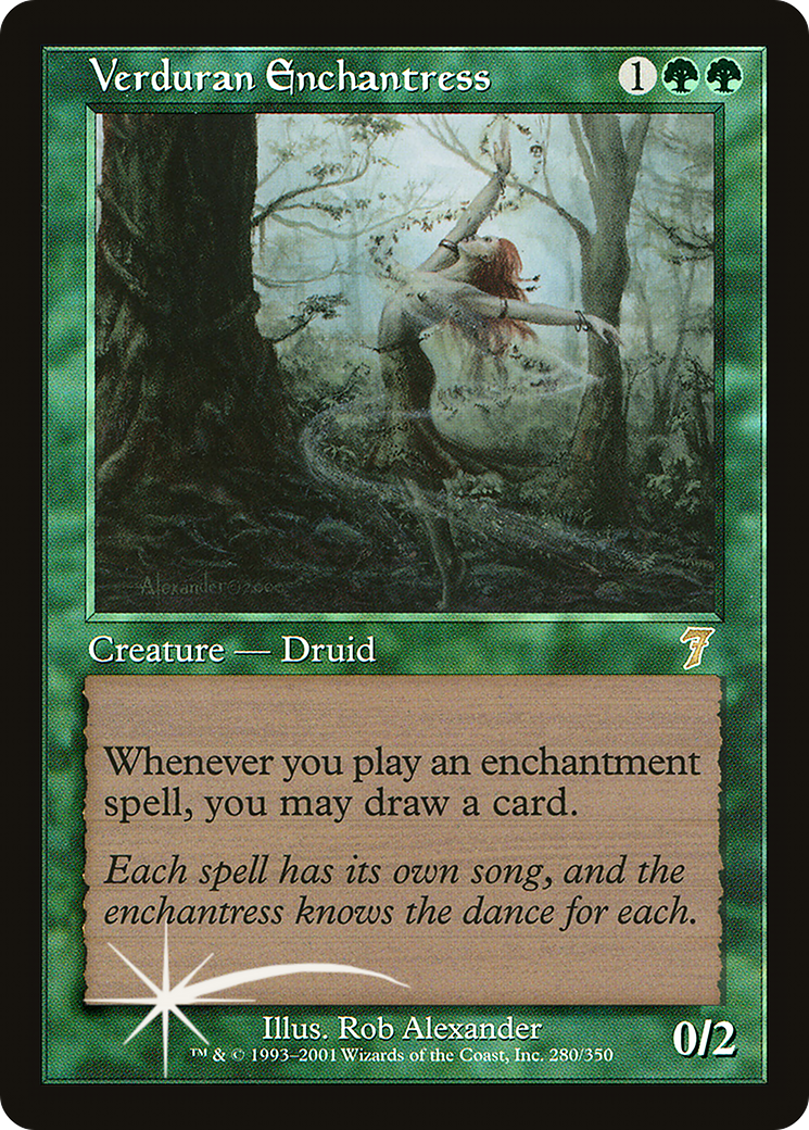 Verduran Enchantress (7ED-280) - 7th Edition