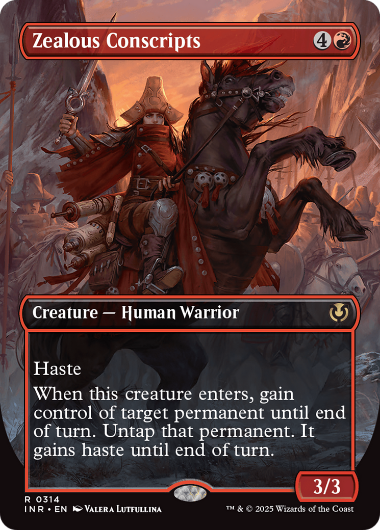 Zealous Conscripts (Borderless) (INR-314) - Innistrad Remastered (Borderless)