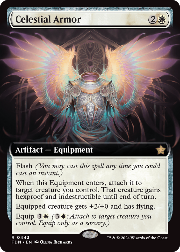 Celestial Armor (Extended Art) (FDN-443) - Foundations: (Extended Art)