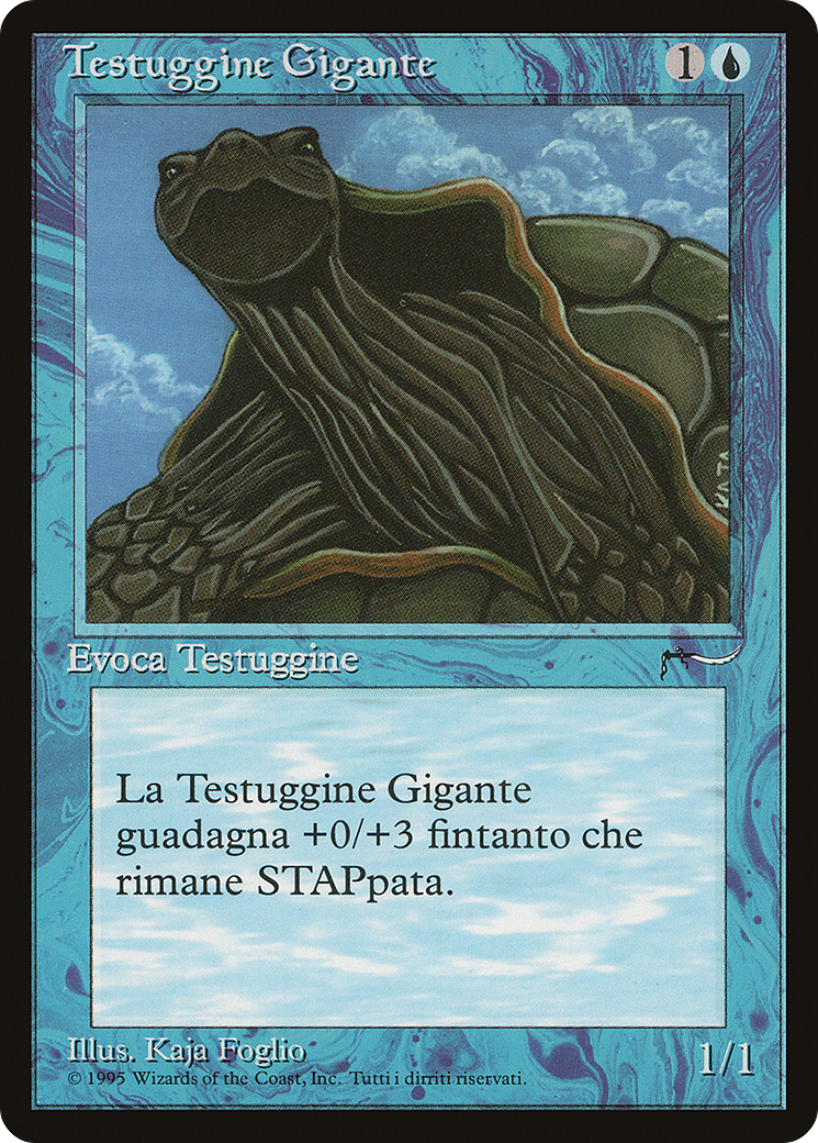 Giant Tortoise (Italian) - "Testuggine Gigante" (REN-) - Rinascimento
