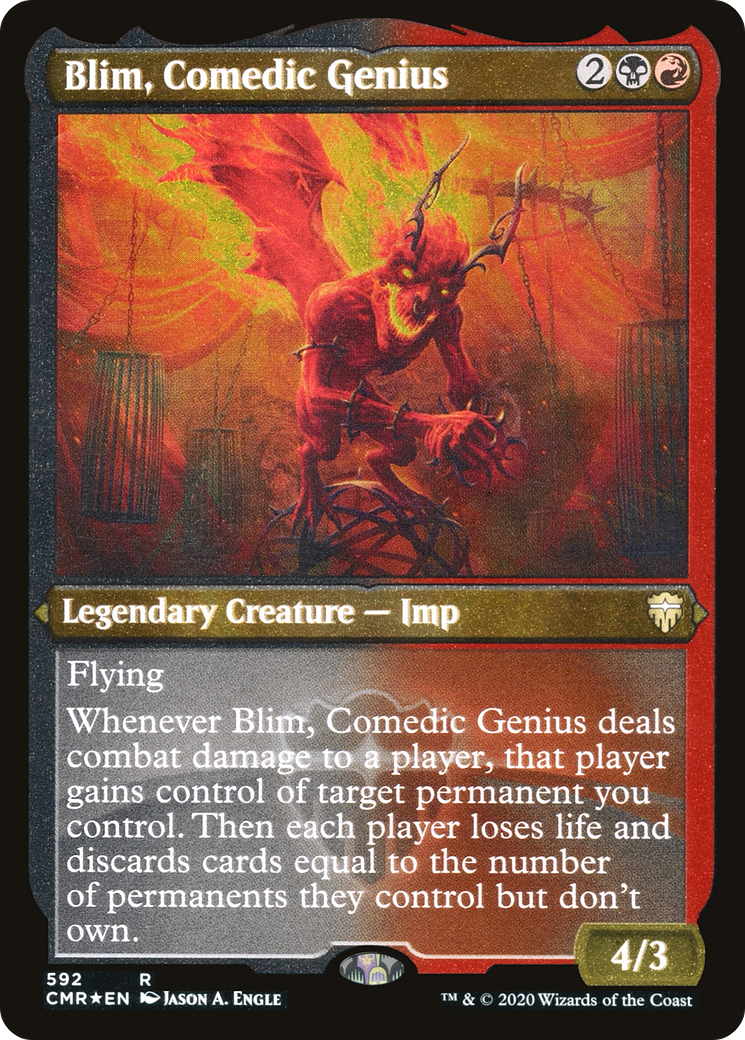 Blim, Comedic Genius (Foil Etched) (CMR-592) - Commander Legends Etched Foil
