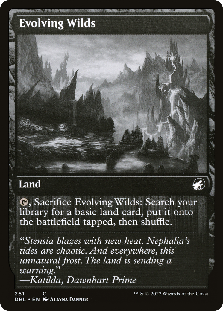 Evolving Wilds (261) (DBL-261) - Innistrad: Double Feature Foil