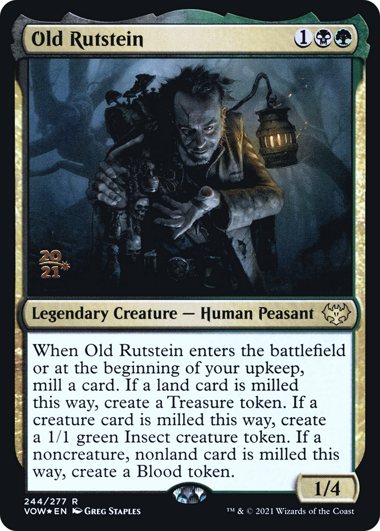 Old Rutstein (PRE-244) - Innistrad: Crimson Vow Promos Foil
