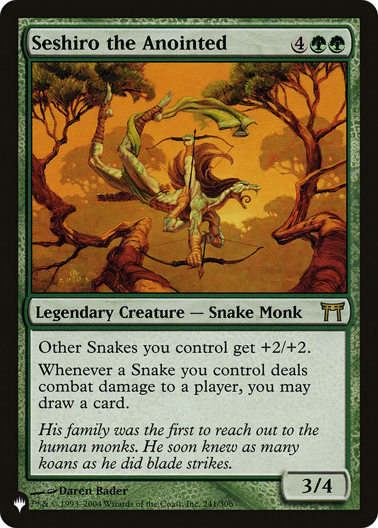 Seshiro the Anointed (LIST-241/306) - The List